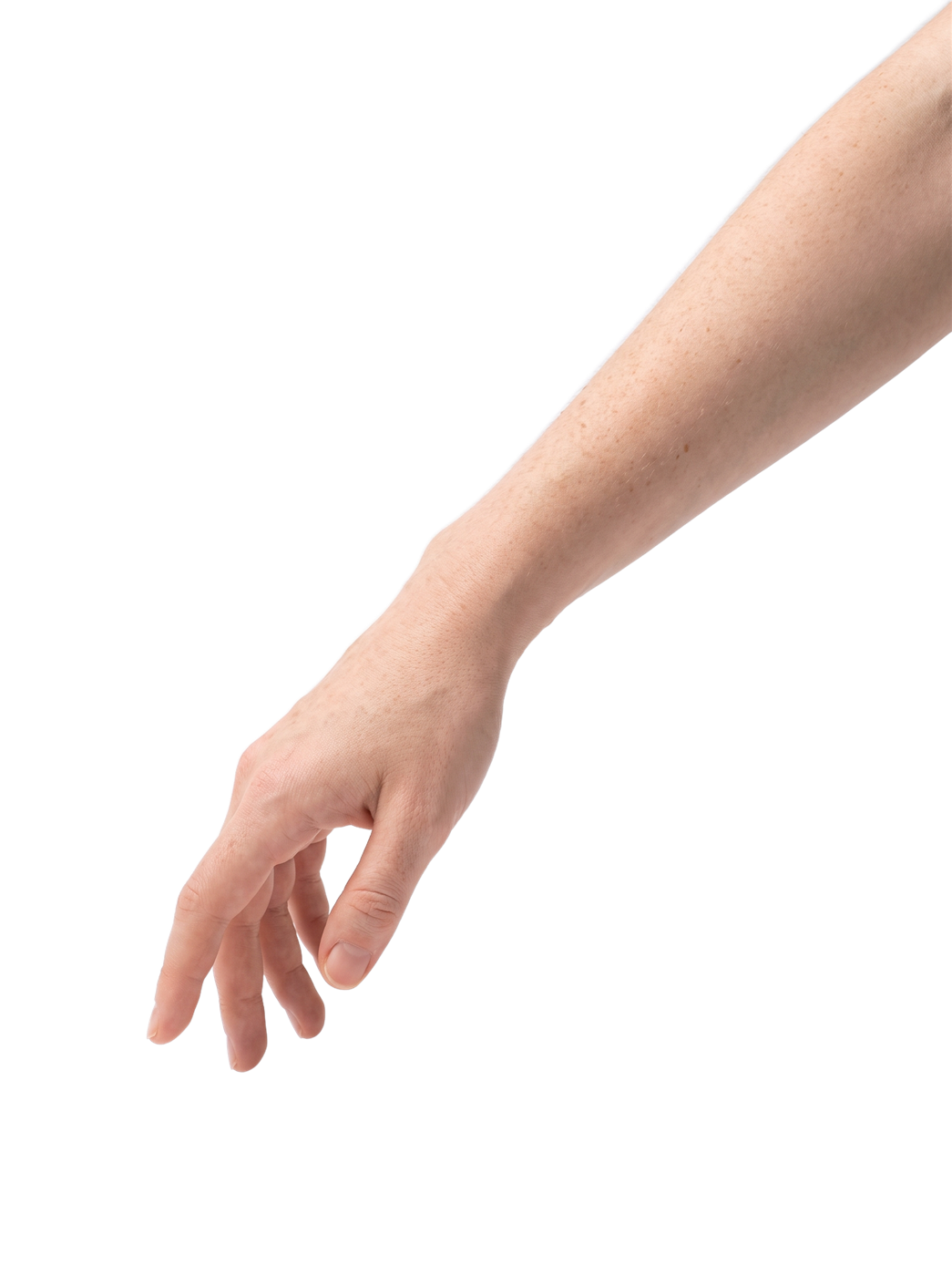 Human hand reaching